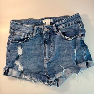 H&M Ripped Jean Shorts - Size 6